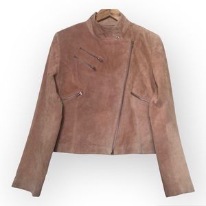 VTG‎ BRANDON THOMAS Moto jacket 100% Suede Leather